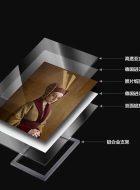 黑白立方无框画亚克力极简保护级