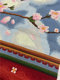 ແມ່ Rabbit pure handmade cross stitch ສໍາເລັດຮູບ triptych ໃຫມ່ Forbidden City ພາກຮຽນ spring ຖັກແສ່ວເຕັມຮູບແບບຈີນ sofa ສີພື້ນຫລັງ