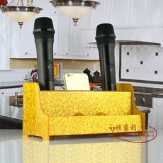 Микрофонная стойка 亚克力无线麦克风架 多用话筒架话筒插座酒吧ktv专用咪架可印logo