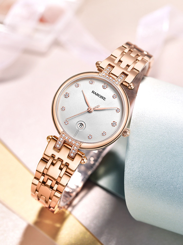 Rarone雷诺蒲公英手表女款小表盘手表女简约气质石英表女士腕表