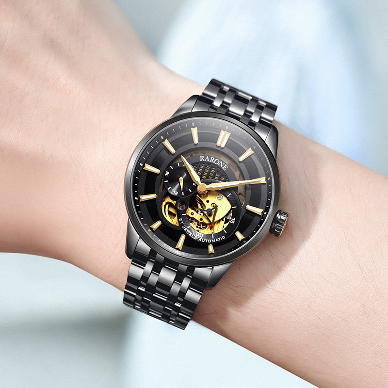 rarone雷诺星际男款全自动机械表 雷诺手表国产腕表