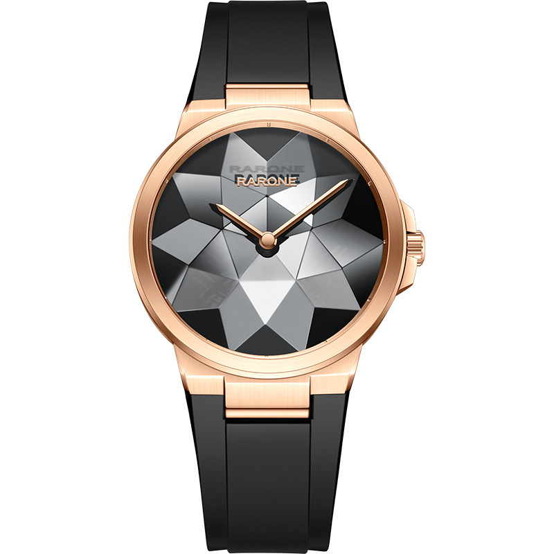 Rarone雷诺六芒星手表气质手表女款简约石英手表批花表盘女士手表