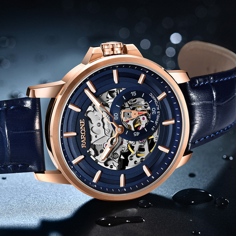 雷诺2020新款男官方正品防水全男表 雷诺手表国产腕表