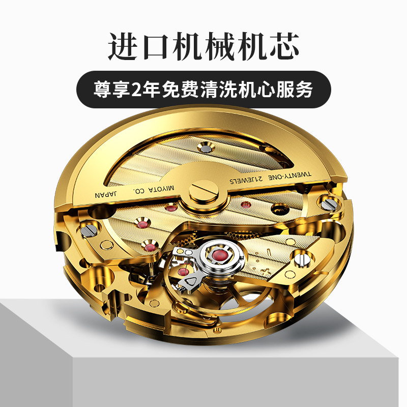 【618】贾乃亮限量款雷诺全机械表 雷诺手表国产腕表