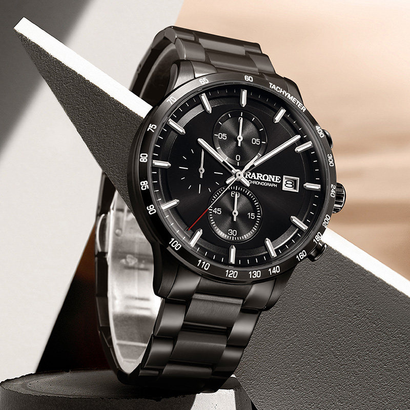 雷诺运动新款多功能日历计时手表 雷诺手表国产腕表