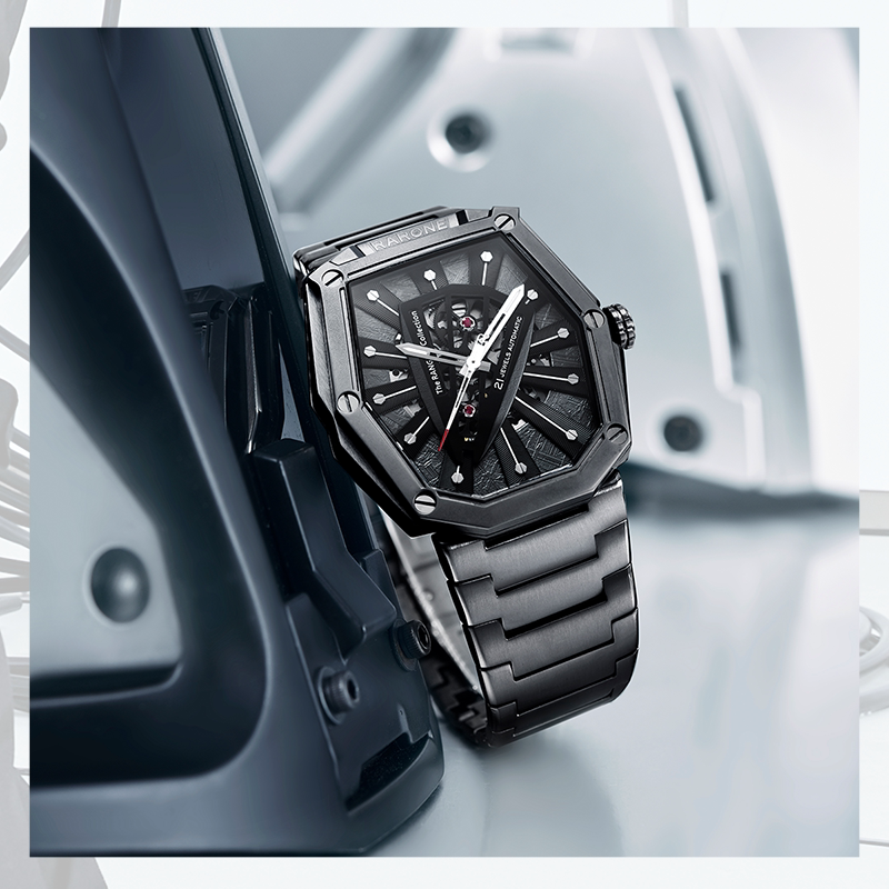 【范丞丞同款】雷诺镭骑士潮流机械表 雷诺手表国产腕表