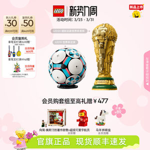 【重磅新品】乐高官方旗舰店43019世界杯赛事足球积木玩具礼物