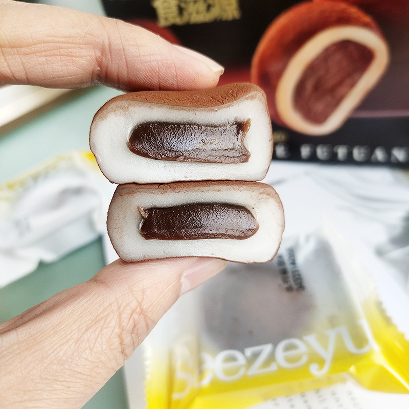 食滋源生巧福团日式巧克力抹茶榴莲大福糯米糍网红糕点和风160克 - 图2
