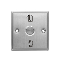 Outdoor waterproof switch panel self-reset 86 type out door button column open door button metal waterproof open x off