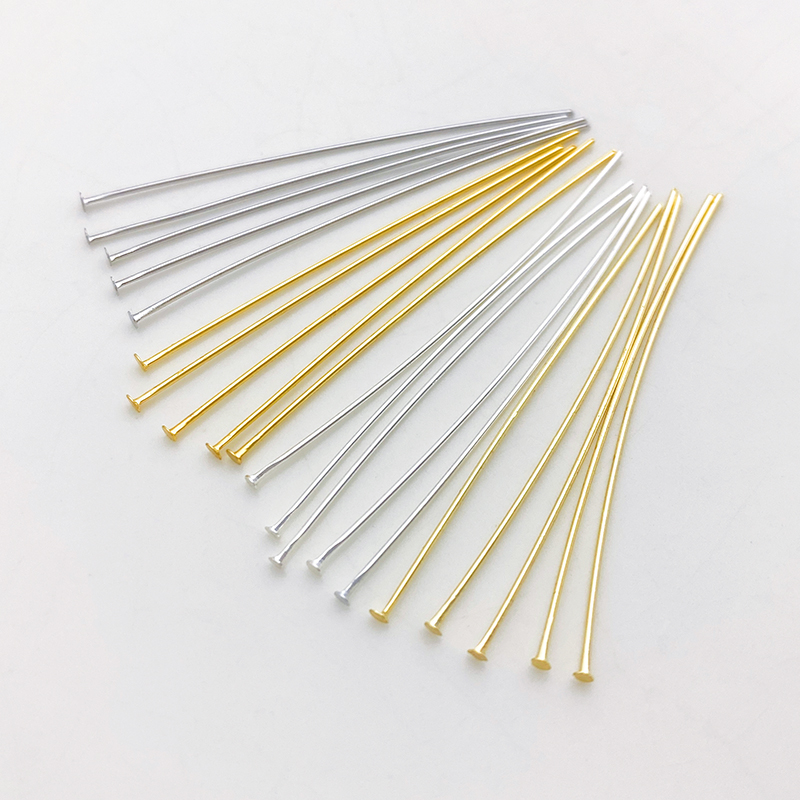 14K18K包金保色T针平头针加长T字针手工diy耳环耳饰耳坠材料100根 - 图3