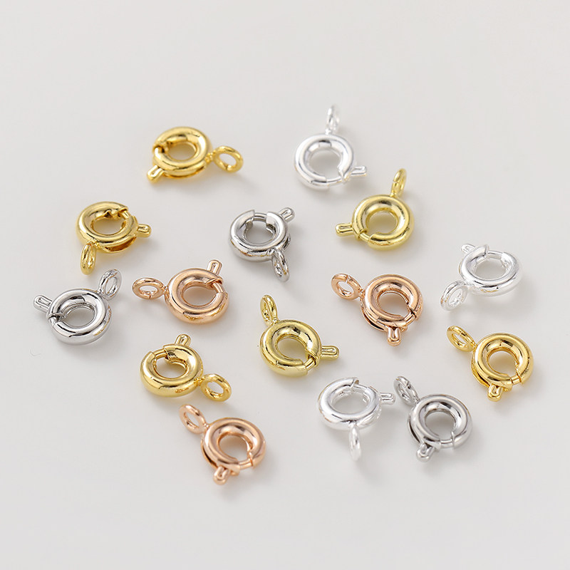 14K18K包金保色弹簧扣手工diy手链项链收尾连接扣龙虾扣材料配件,淘宝优惠券,粉丝福利购,淘宝优惠卷
