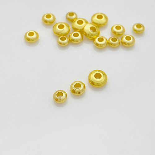 14K包金保色算盘隔珠隔片材料手工diy首饰品配件手链项链串珠配件 - 图1