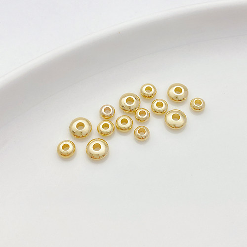 14K包金保色算盘隔珠隔片材料手工diy首饰品配件手链项链串珠配件 - 图3