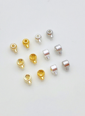 14K包金保色迷你2.5mm定位扣按扣