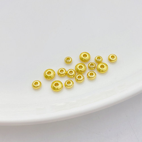 14K包金保色算盘隔珠隔片材料手工diy首饰品配件手链项链串珠配件 - 图2