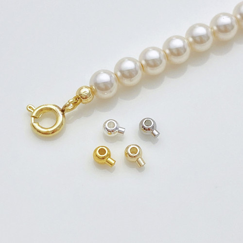 14K包金保色迷你2.5mm定位扣按扣手工diy手链项链饰品收尾扣配件 - 图2