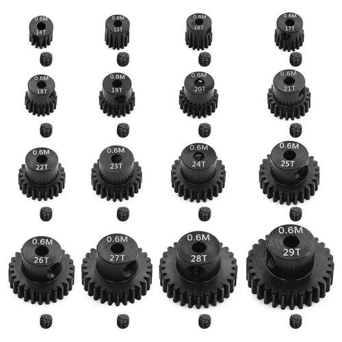 0.6模钢制马达齿电机齿 田宫 美嘉欣改装齿轮3.175MM孔和5MM孔 - 图2