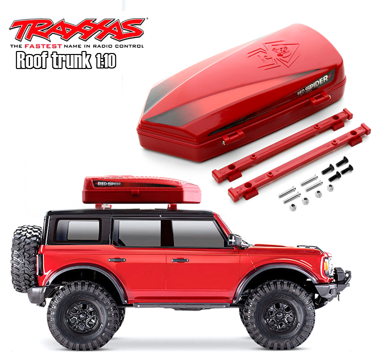 TRAXXAS福特烈马Bronco TRX4攀爬车 车顶行李箱 工具盒红色特别版 - 图2