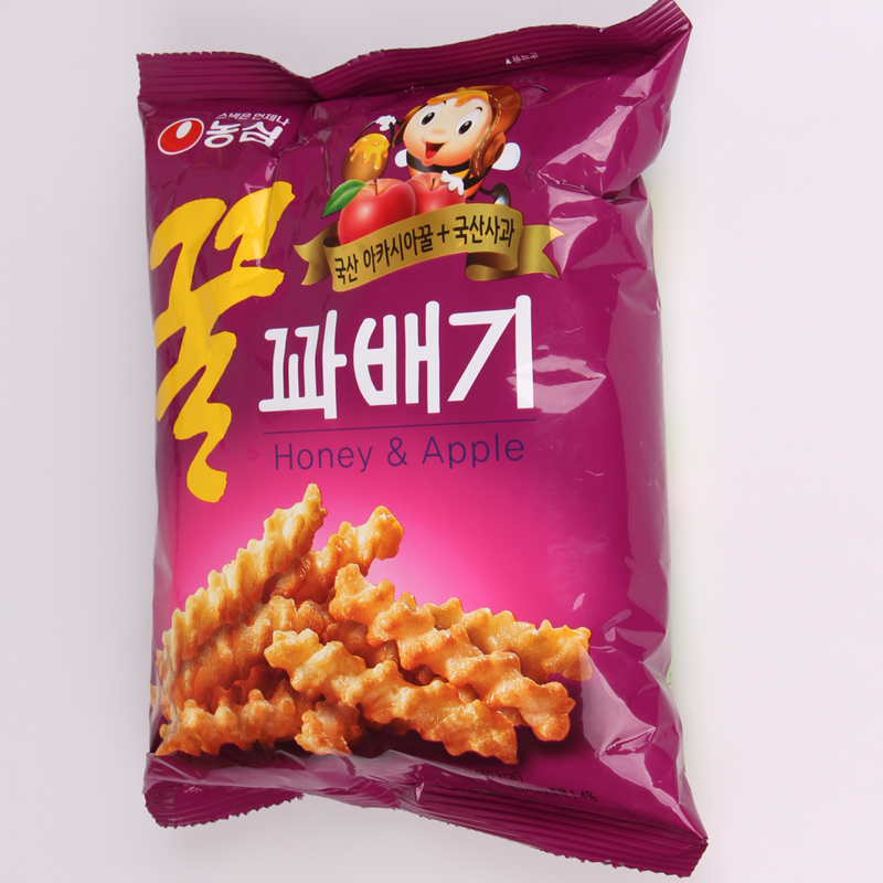 韩国原装进口新款农心蜂蜜脆条90g包装酥脆蜜糖麻花膨化小零食品