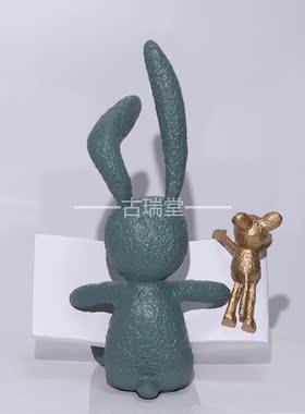 树脂装饰欧式儿童房兔子小熊