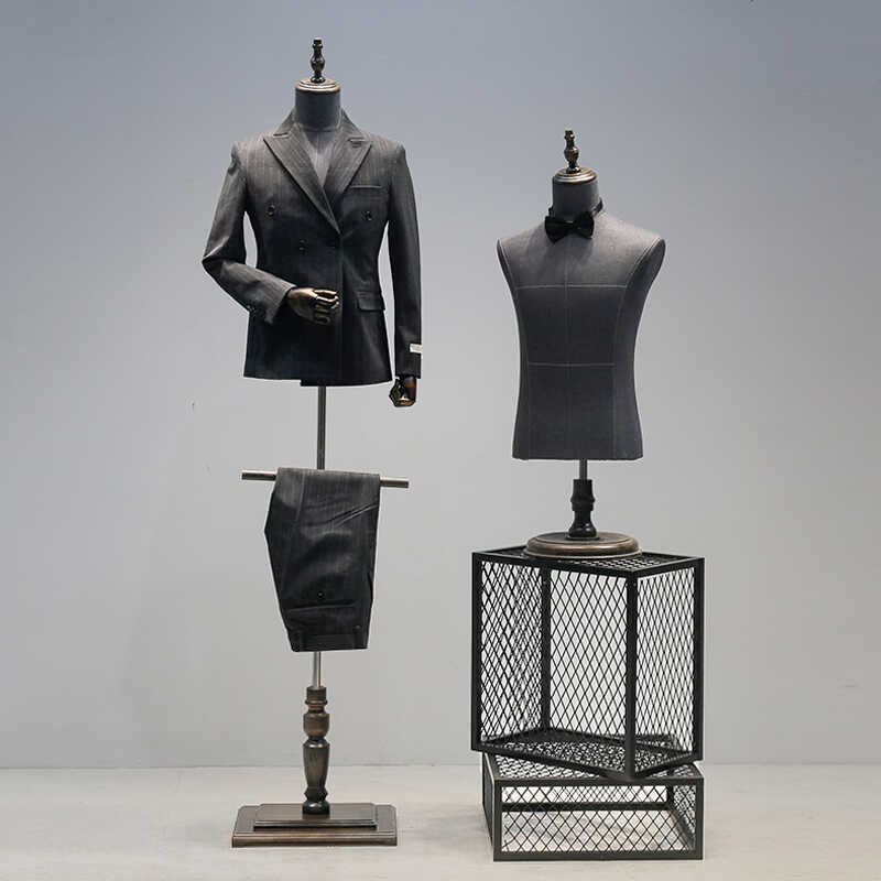 服装店男装模特道具半身高档商务西装礼服人台模特展示架全身假人
