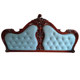 European style bedside soft cover with peeling leather and refurbished waterproof technical cloth