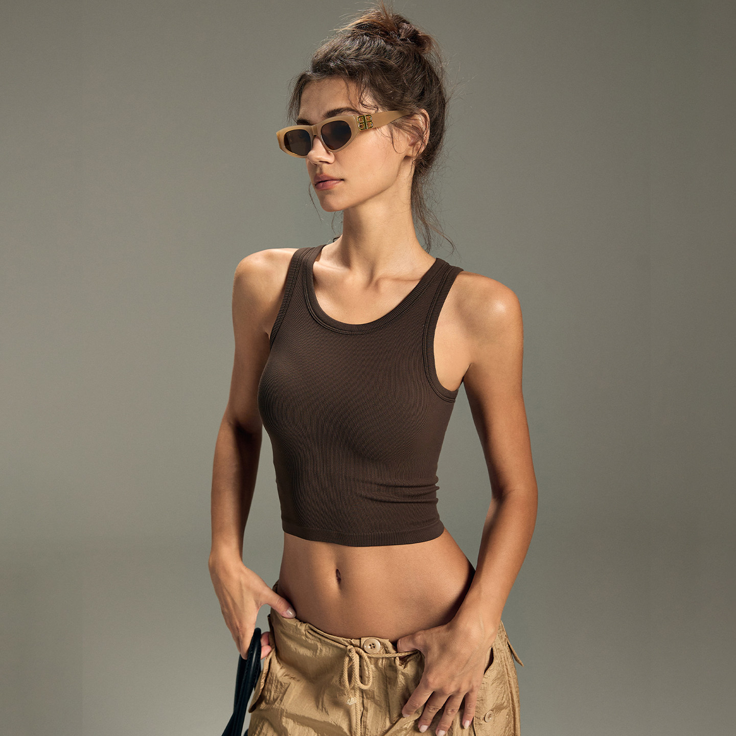 Choc女孩一体织运动内衣女固定杯瑜伽背心普拉提训练跑步健身文胸,淘宝优惠券,粉丝福利购,淘宝优惠卷