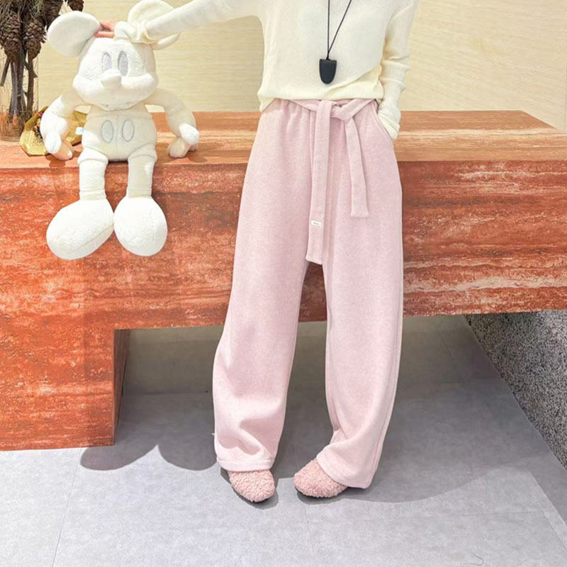 胖妹妹松紧腰阔腿长裤韩版大码女装宽松遮胯秋季款简约百搭休闲裤,淘宝优惠券,粉丝福利购,淘宝优惠卷