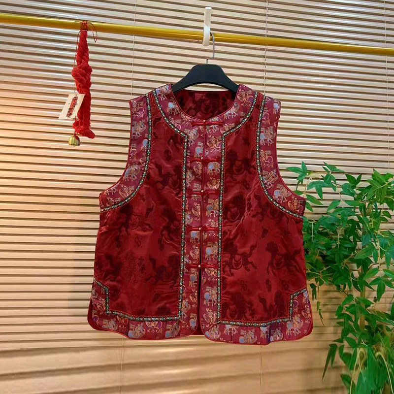 胖妹妹盘扣花纹国风马甲加肥大码女装气质设计感刺绣花朵袖口衬衫,淘宝优惠券,粉丝福利购,淘宝优惠卷