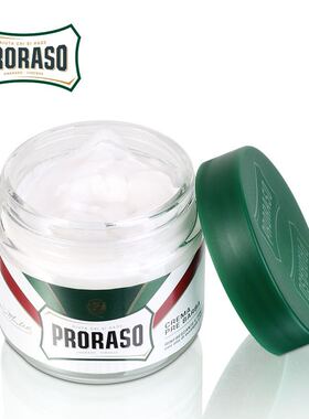 PRORASO帕拉索博拉索剃须前按摩霜桉树薄荷包邮现货100ML