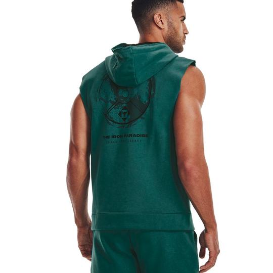 Under Armor UA vest Rock Johnson men's summer hooded casual fitness training sports vest 1377434