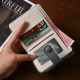 Simple Japanese wallet for women short thin small folding student wallet 2025 new cute niche change card bag