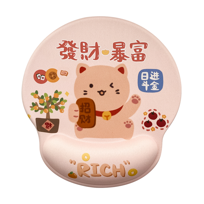 创意卡通鼠标垫护腕橡胶键盘手托可爱女生办公动漫高颜值2025新款 - 图3