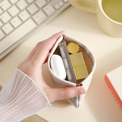 数据线收纳包自动闭合有线耳机随身袋电源充电器小迷你便携数码袋 - 图2