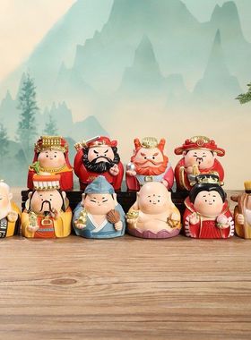 工位礼品防小人文创如果装饰品手办摆件钟馗国潮神仙创意妈祖桌面