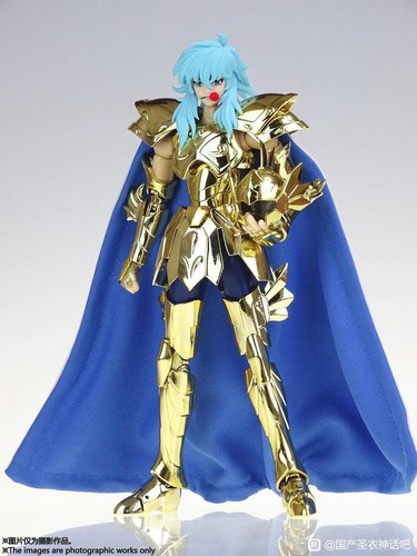 现货 MST双鱼 黄金圣衣斗士神话模型exm双鱼座阿布罗狄 普原色24K - 图0