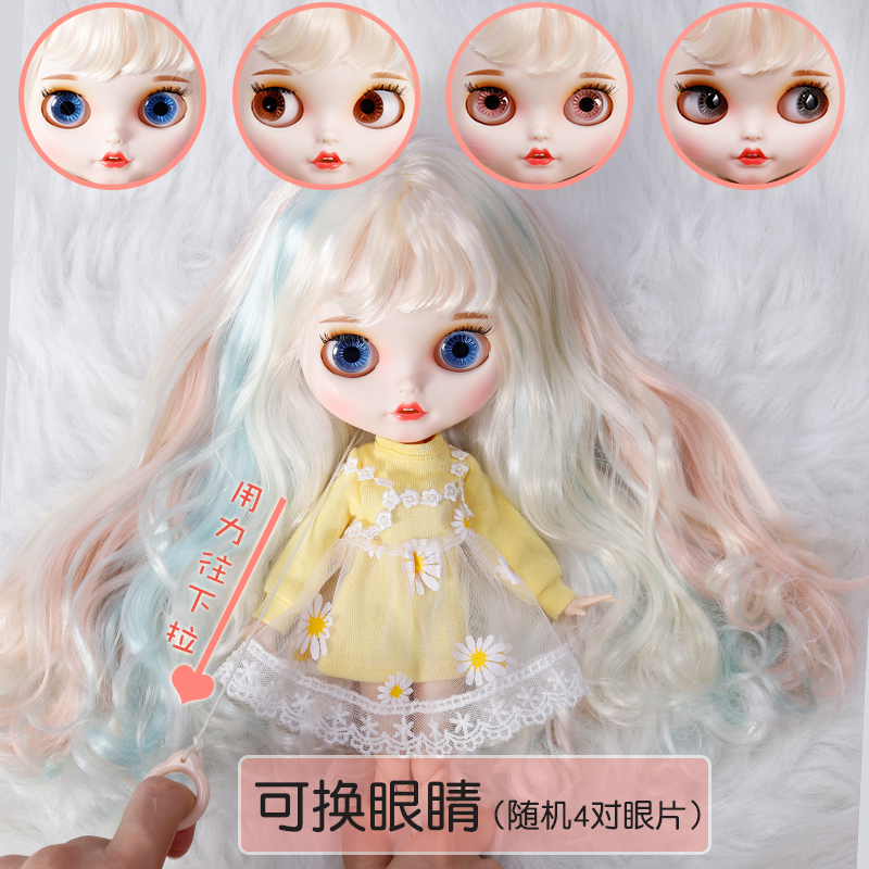 ICY DBS 小布娃娃BJD6分改妆改娃关节体女孩公主换装洋娃娃礼物 - 图2