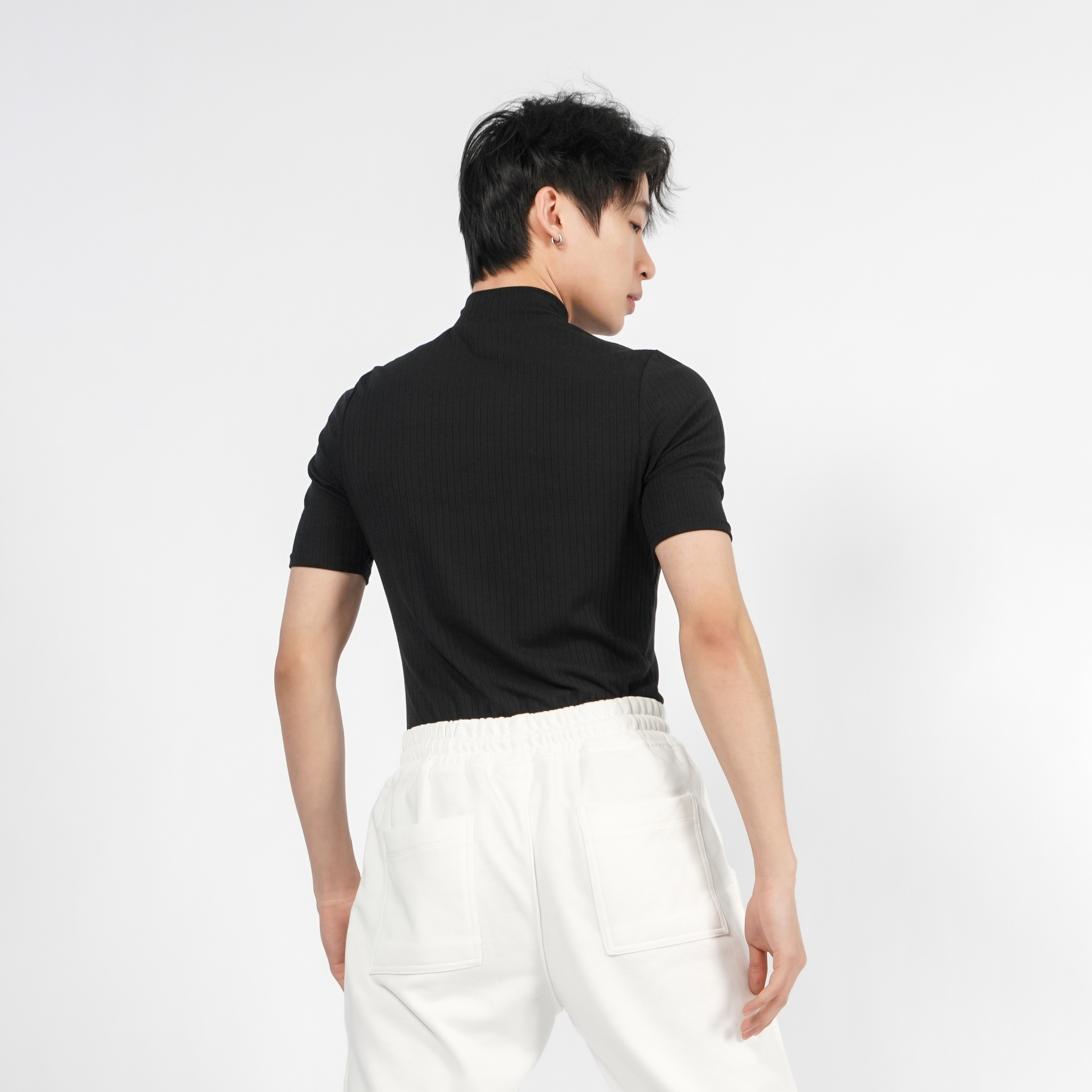 涂一TH356现代舞练功服男夏季短袖舞蹈服紧身T恤黑色瑜伽运动上衣,淘宝优惠券,粉丝福利购,淘宝优惠卷