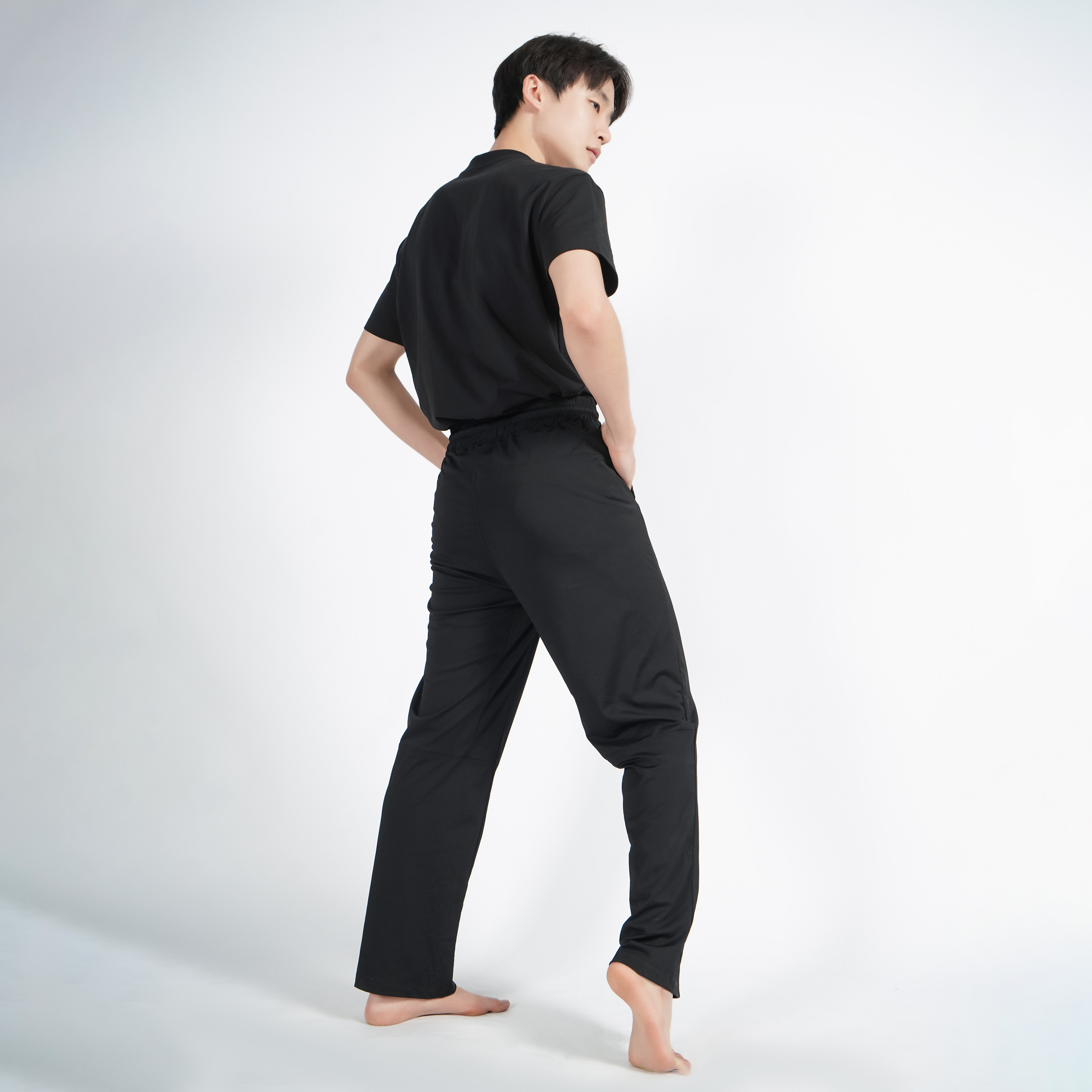 涂一TF0917现代舞蹈练功裤春秋款男女宽松显瘦飘逸阔腿裤直筒长裤,淘宝优惠券,粉丝福利购,淘宝优惠卷