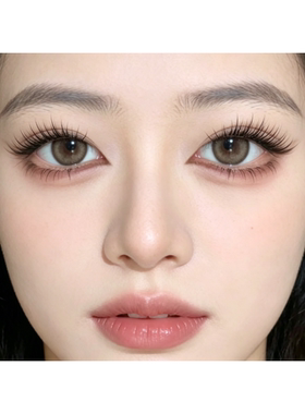 免胶鱼尾短款婴儿弯自粘假睫毛超软自然仿真空气鱼尾眼睫毛贴女