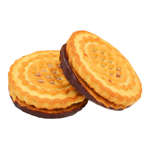 俄罗斯巧克力派三明治花生炼乳夹心涂层饼干康吉进口网红零食推荐 - 图3