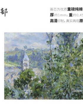 高清微喷纯棉油画布橙湖精品定制
