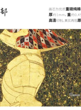高清微喷纯棉油画布橙湖精品定制