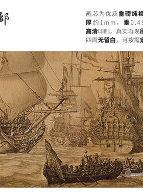 高清微喷纯棉油画布橙湖精品定制