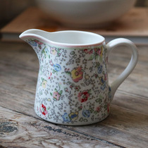M1988 European greengate ceramic small crushed flower milk jug cute teenage girl with handle lower afternoon tea milk jars high temperature