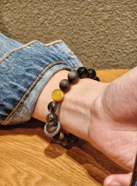 福虎献瑞|男士五行喜用水木土手链(默认带跑环，不需要的备注)