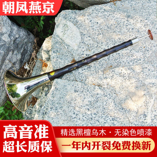 朝凤燕京唢呐乐器初学者全套乌木杆d调降b调成人专业级锁呐送哨片 - 图2