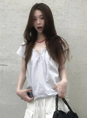 气质红色串珠项链简约百搭颈链女