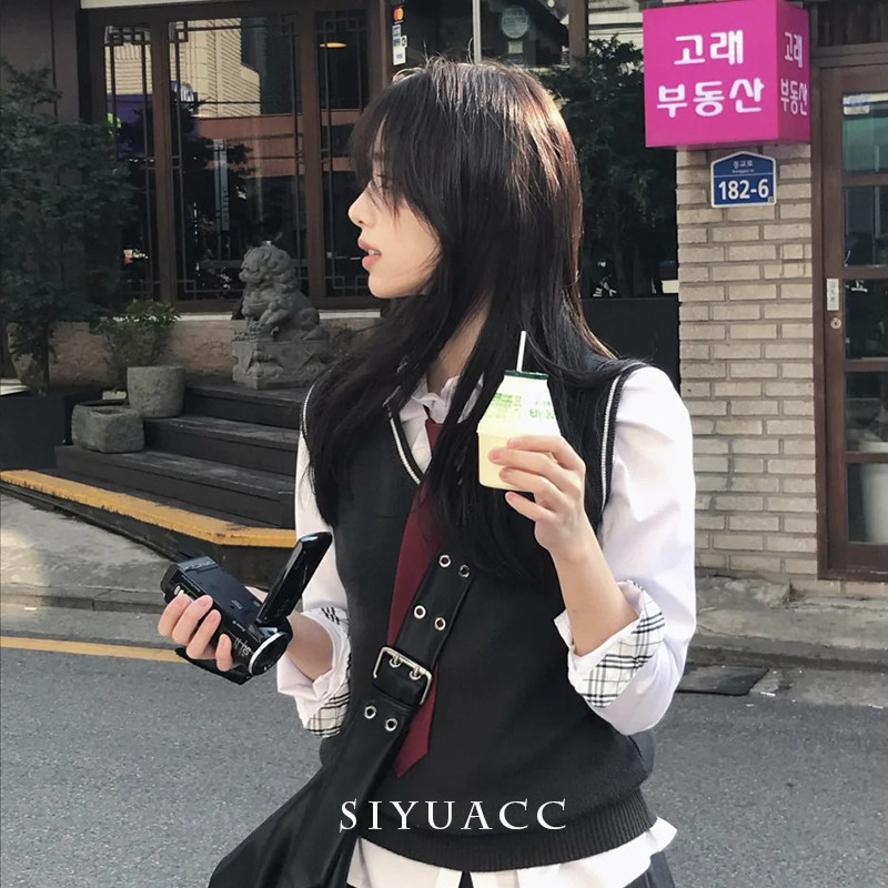 韩系酒红纯色免打领带学院风秋冬休闲领巾时尚简约百搭围巾配饰女,淘宝优惠券,粉丝福利购,淘宝优惠卷