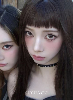 韩系甜酷铆钉皮质项链choker颈链